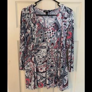 Roz & Ali Dress Barn Fit and flare top